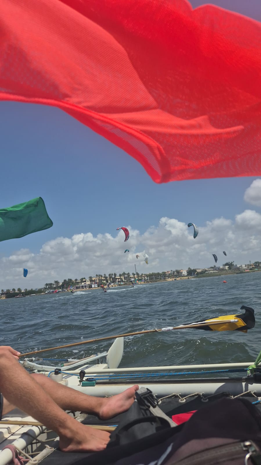 Bandiere di segnalazione sul catamarano giudici 2026