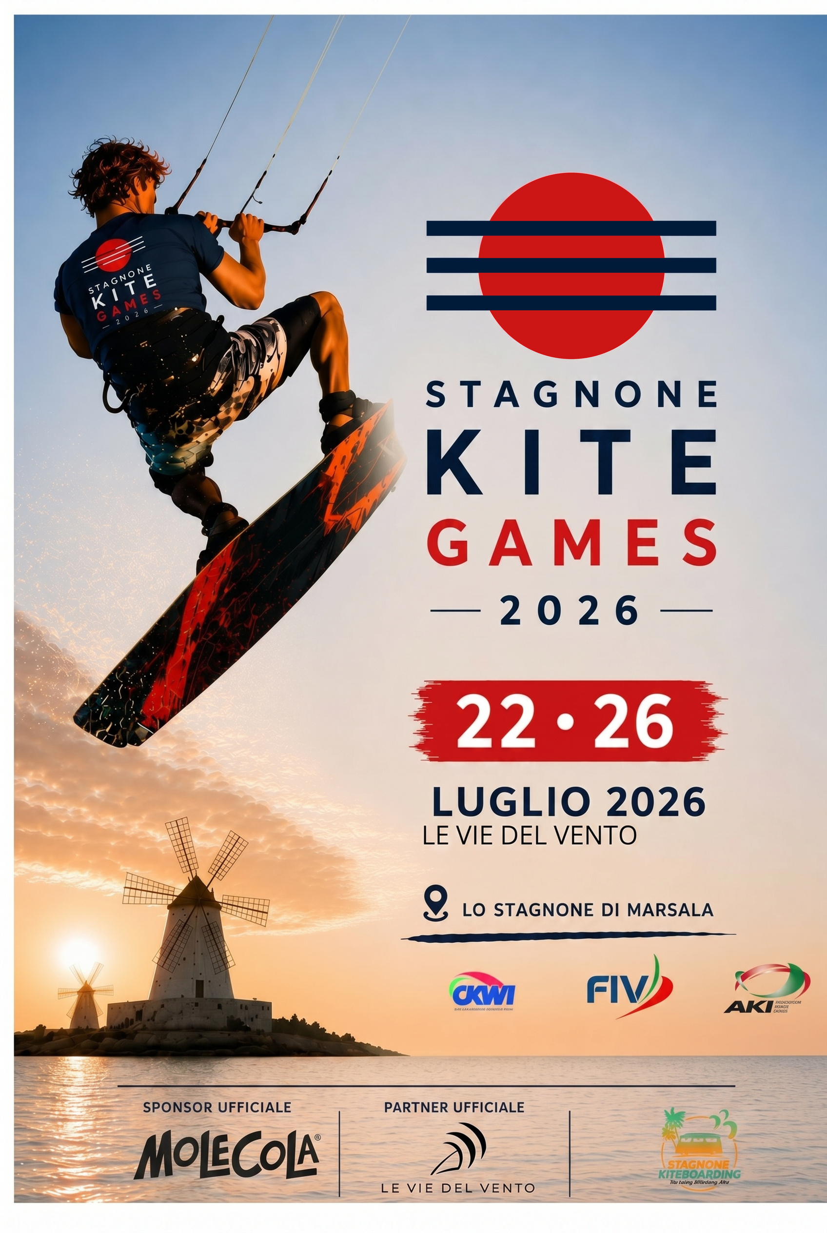 Locandina ufficiale Stagnone Kite Games 2026